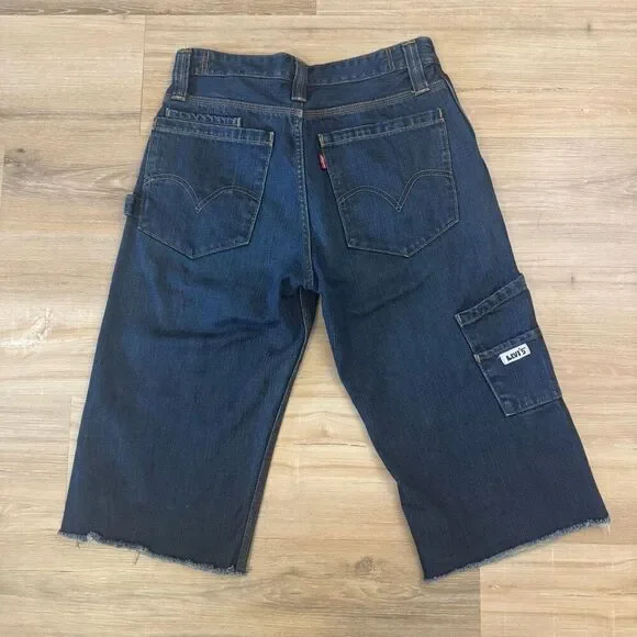 Levi’s Men’s Dark Blue Denim Carpenter Jeans Size 29 X 29 Classic Iconic Cotton - Picture 7 of 12